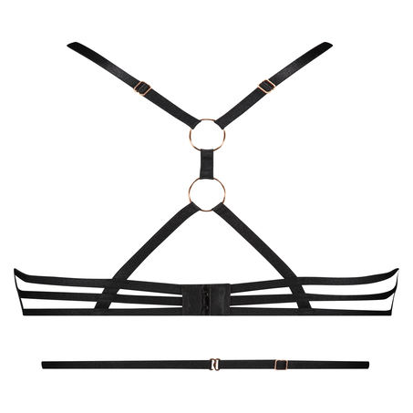 Sujetador de aros no preformado Dahlia, Negro