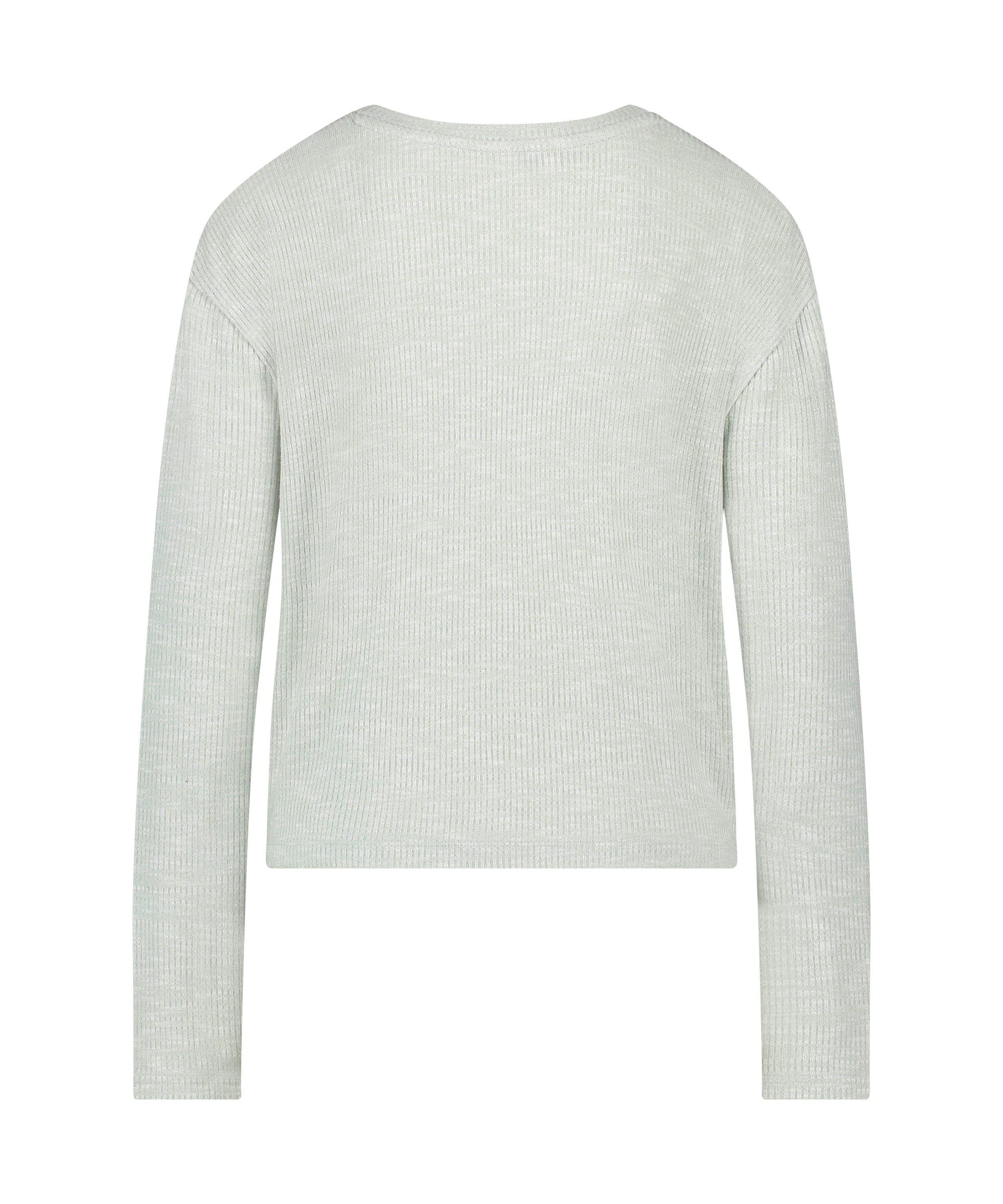 Parte de arriba de pijama de manga larga, Verde, main