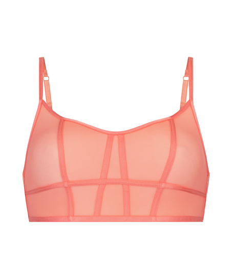 Bralette longline Sexi Mesh, Naranja