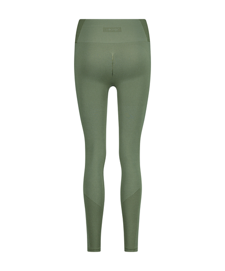 HKMX Leggings deportivos sin costuras y de cintura alta, Verde