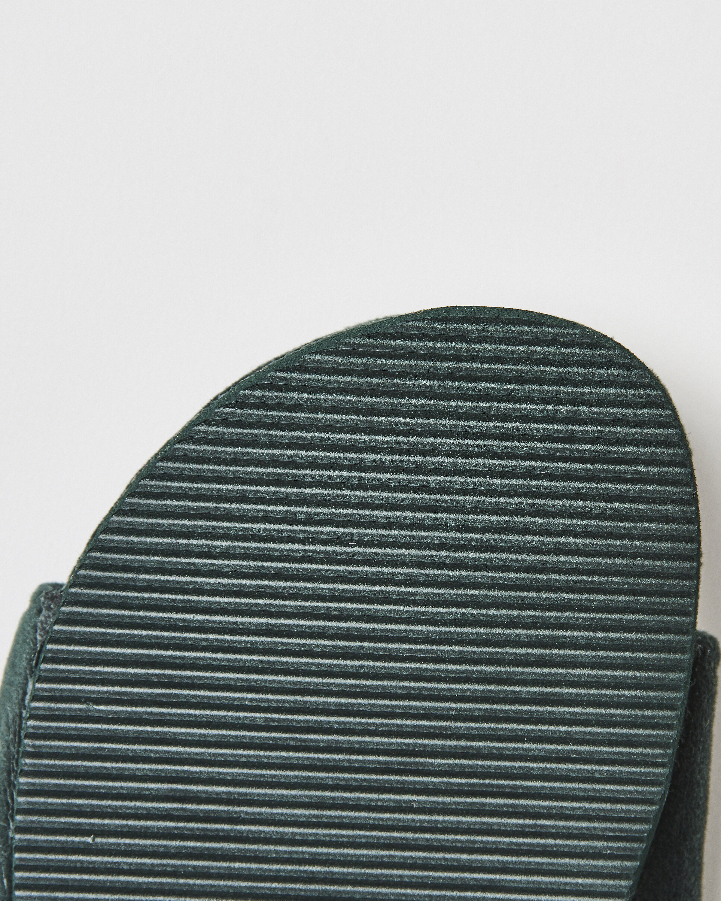 Pantuflas de terciopelo y piel sint&eacute;tica, Verde, main
