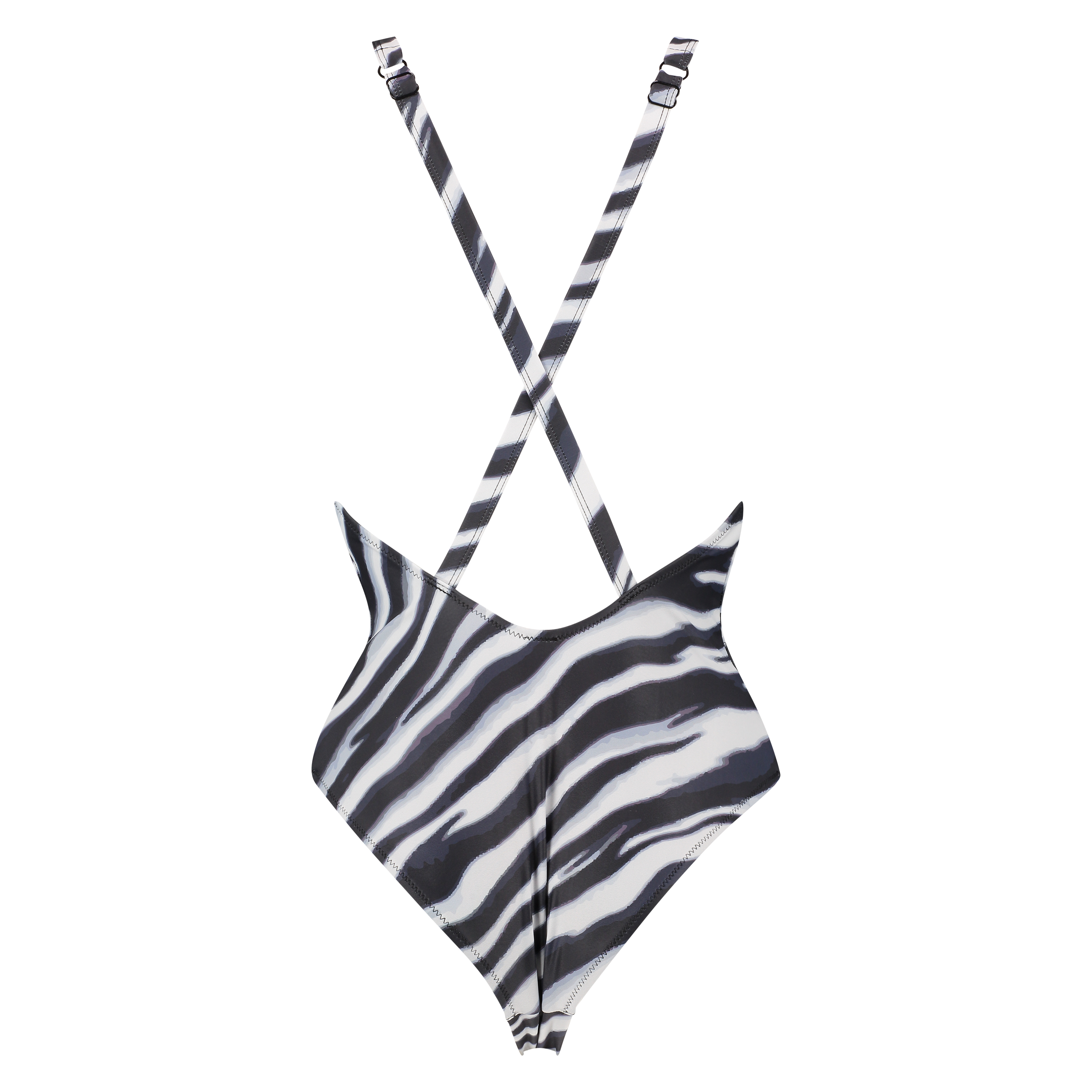 Traje de ba&ntilde;o Zebra, Negro, main