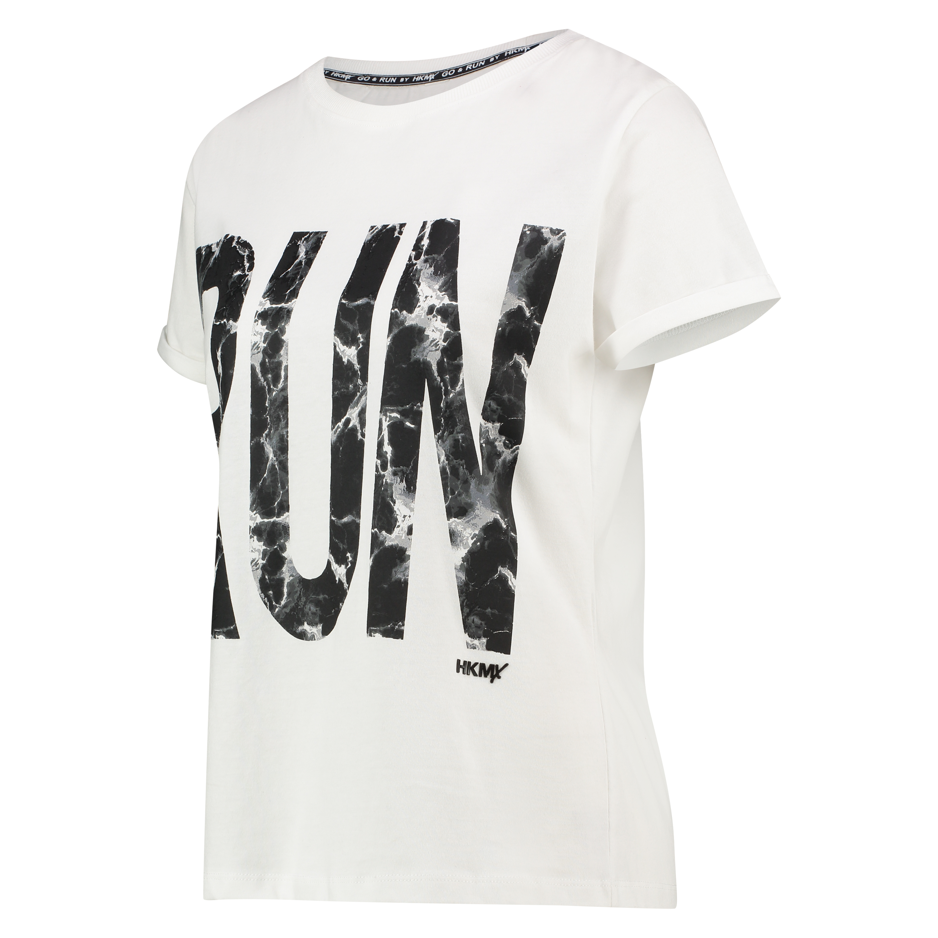 Camiseta de deporte HKMX con manga corta, Blanco, main
