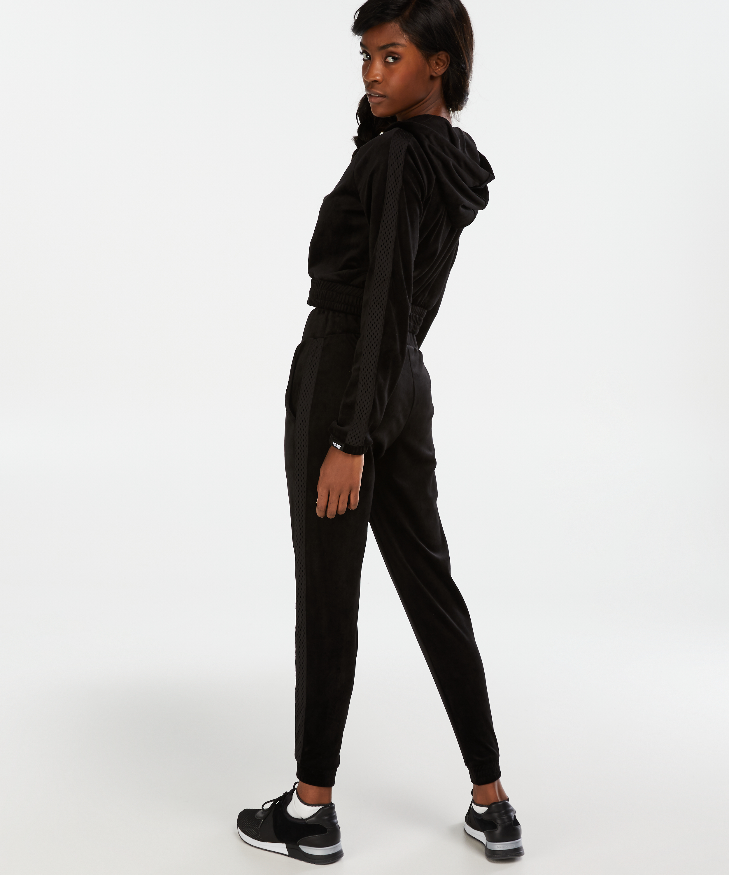Chaqueta de terciopelo HKMX, Negro, main
