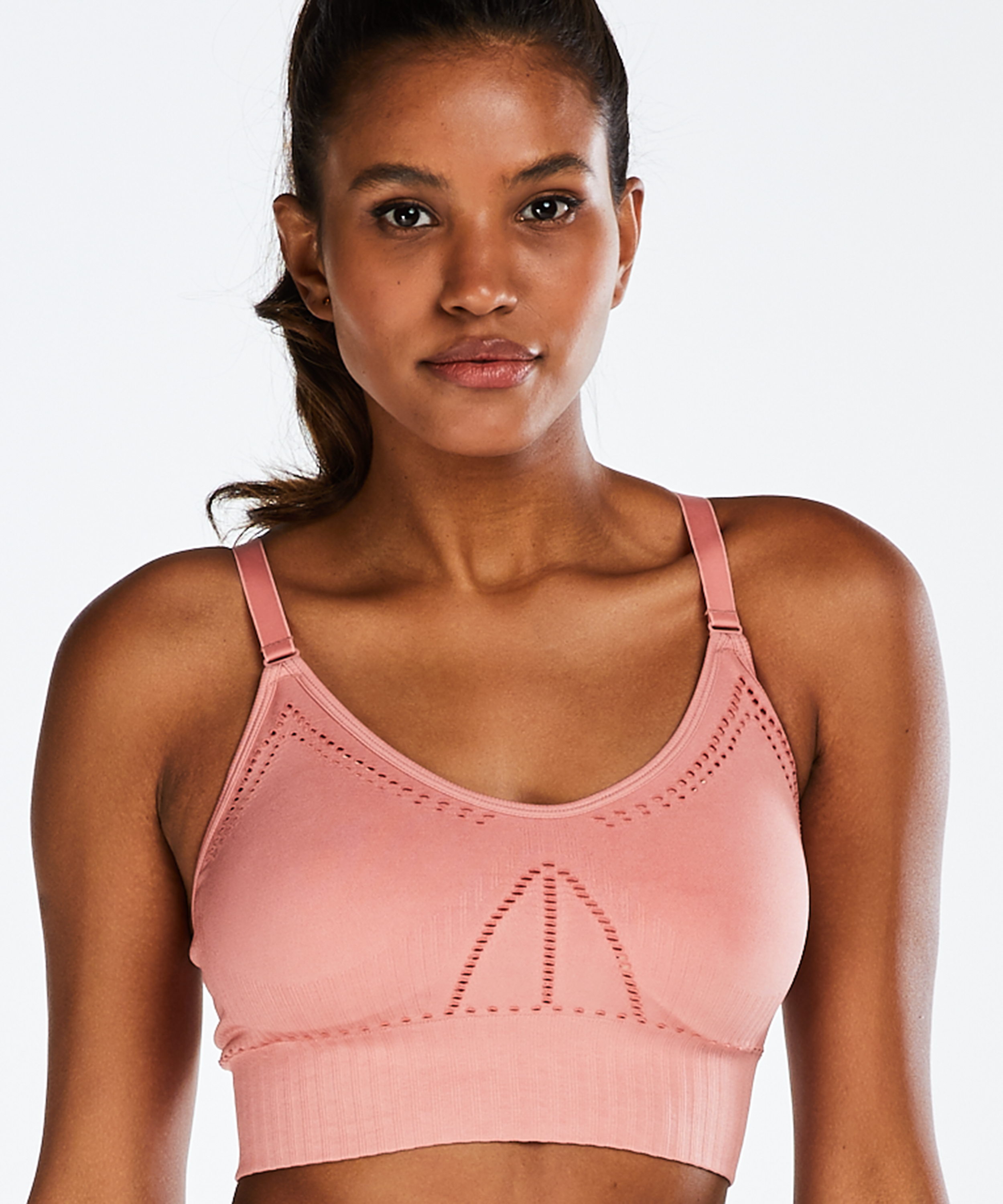 Sujetador deportivo HKMX The comfort de nivel 1, Rosa, main
