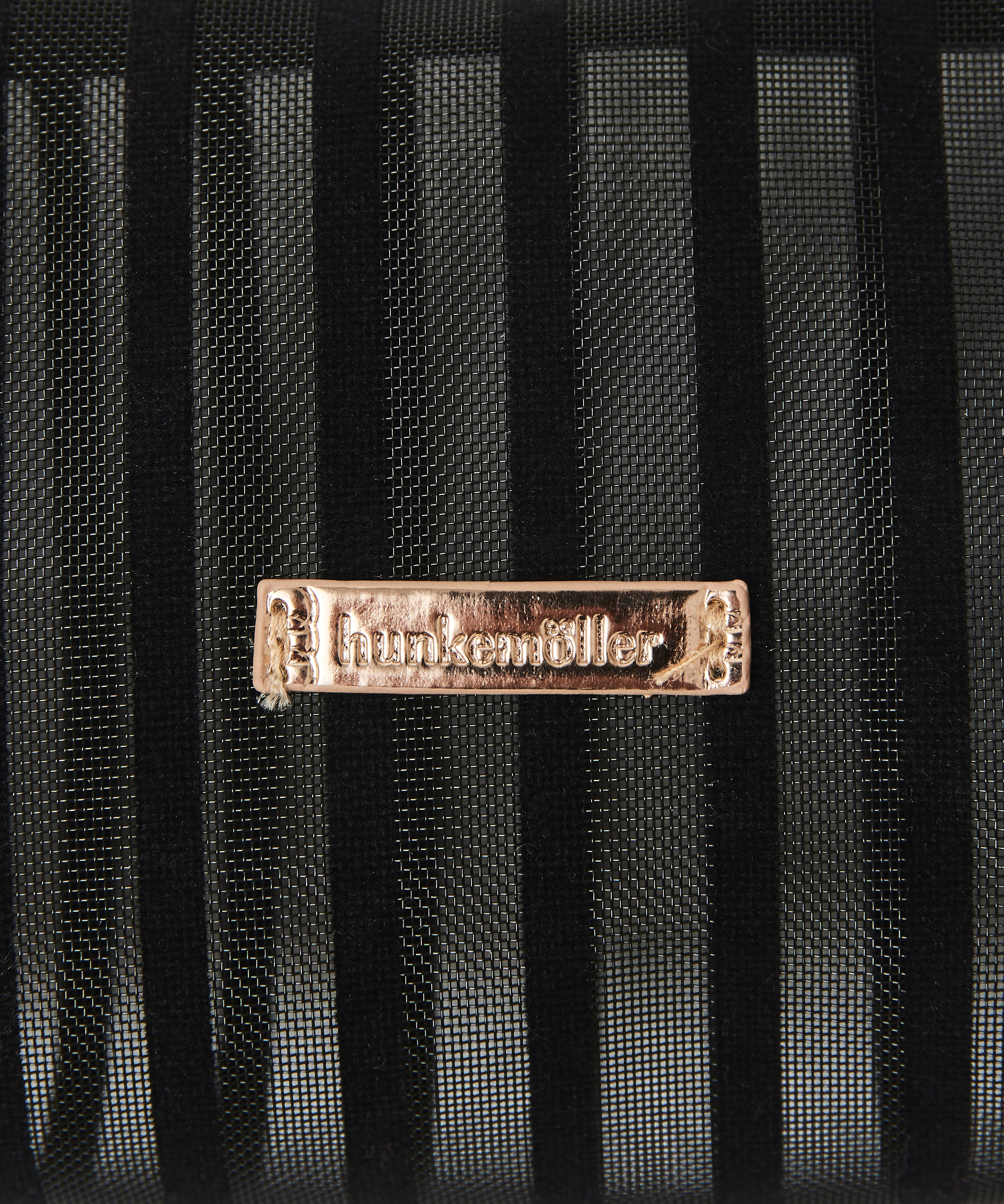 Neceser de maquillaje Stripe Mesh, Negro, main